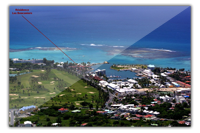 Vue aérienne de Saint François